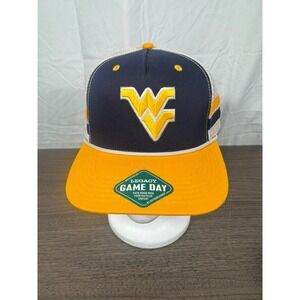 West Virginia Mountaineers WVU Trucker Hat Legacy Gameday Snapback Blue Gold